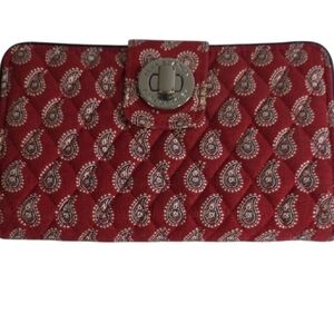 Vera Bradley Red Paisley Wallet